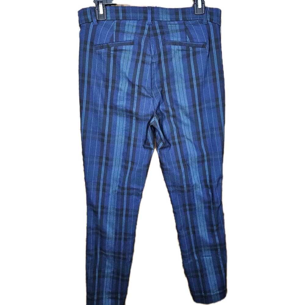 GAP Blue and Green Plaid Signature Skinny Pants, Size 10 - Picture 4 of 7